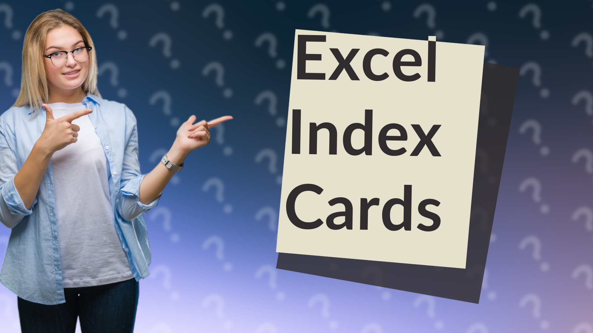 Excel Index Cards