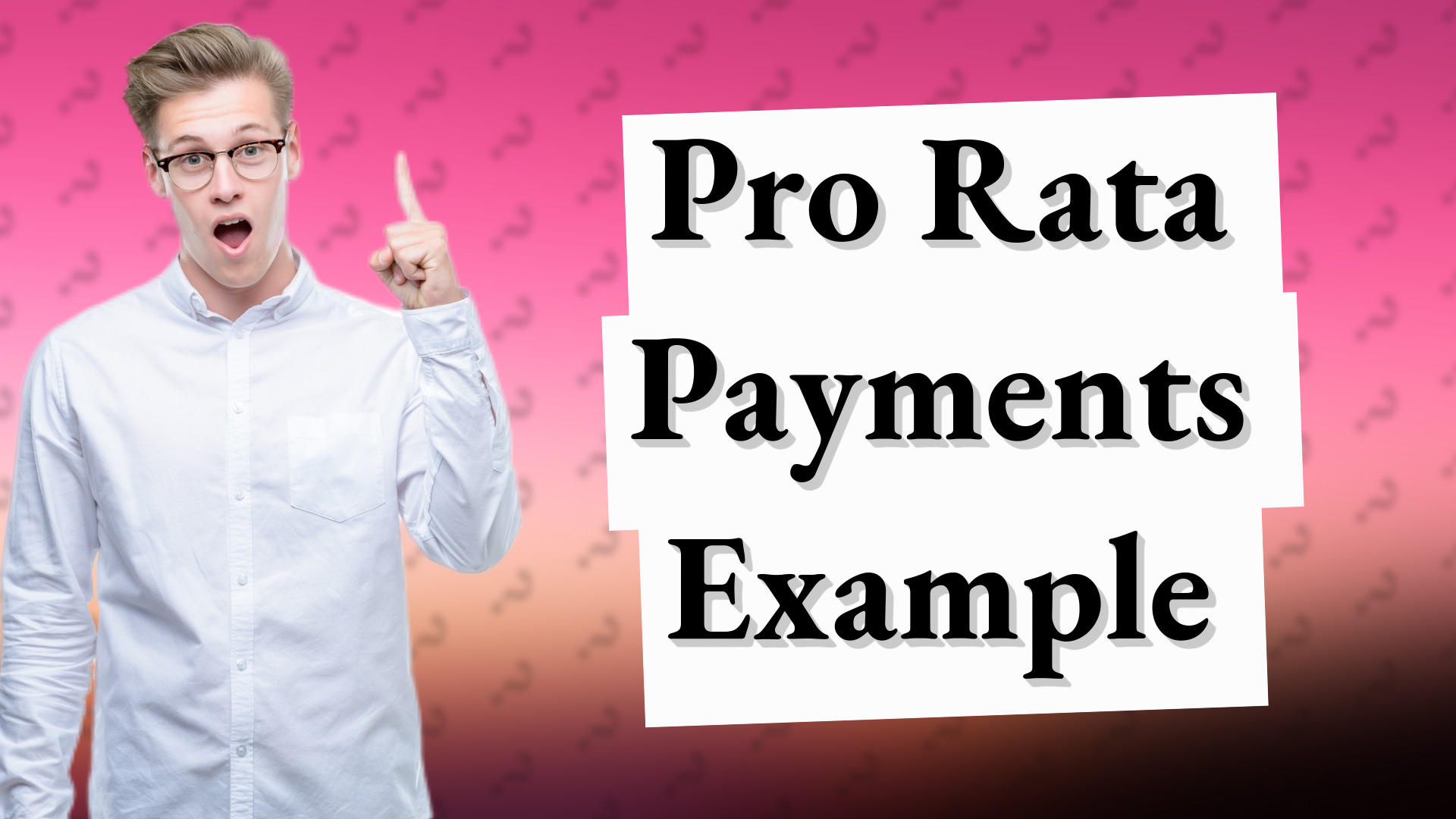 Pro Rata Payments Example