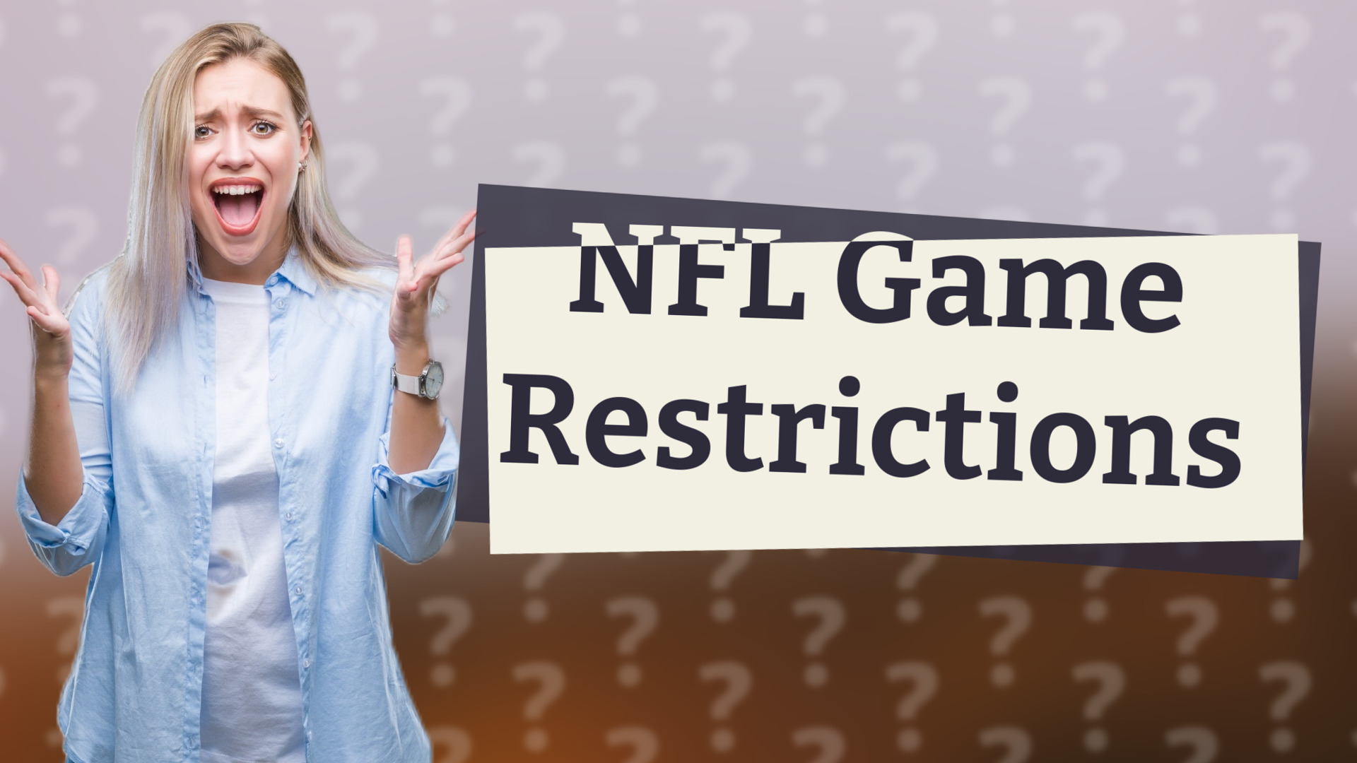NFL Game Restrictions
