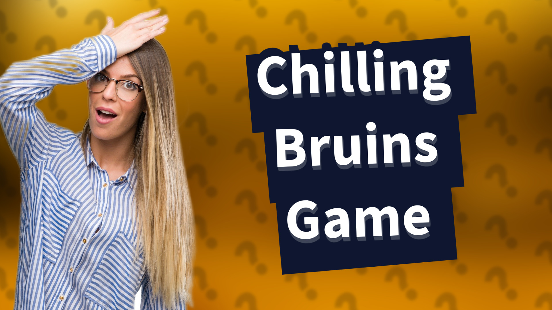 Chilling Bruins Game