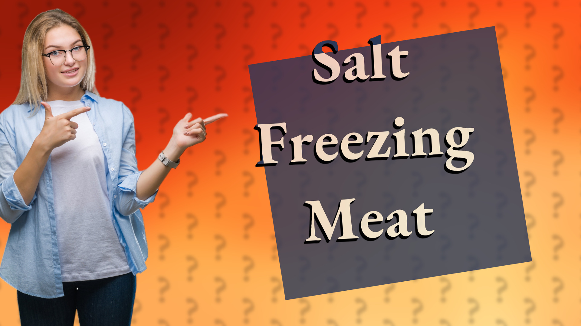 Salt Freezing Meat