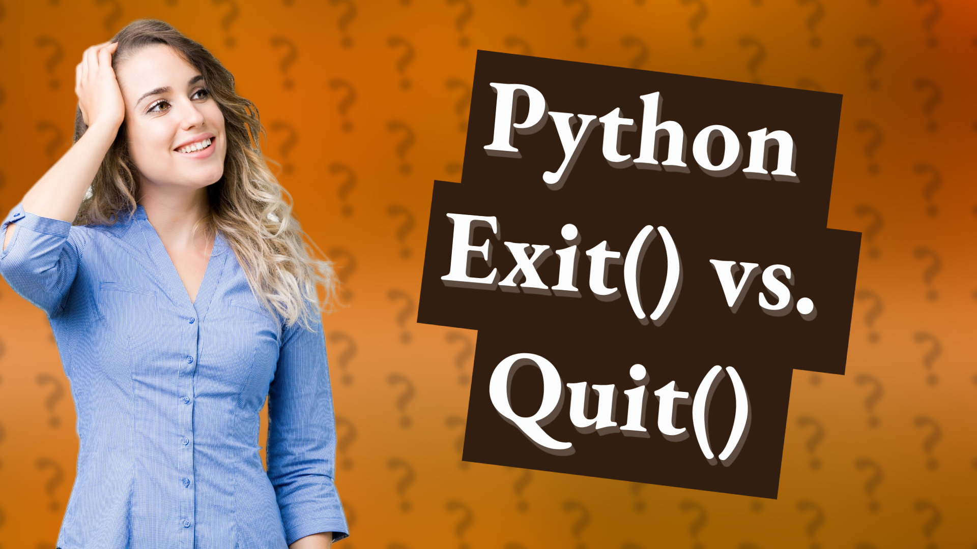 Python Exit() vs. Quit()