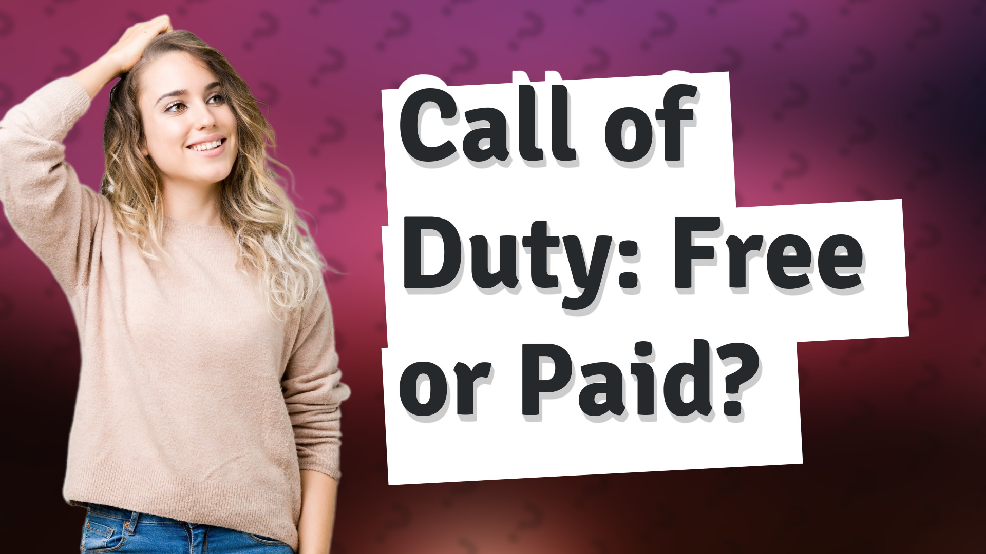 Call of Duty: Free or Paid?