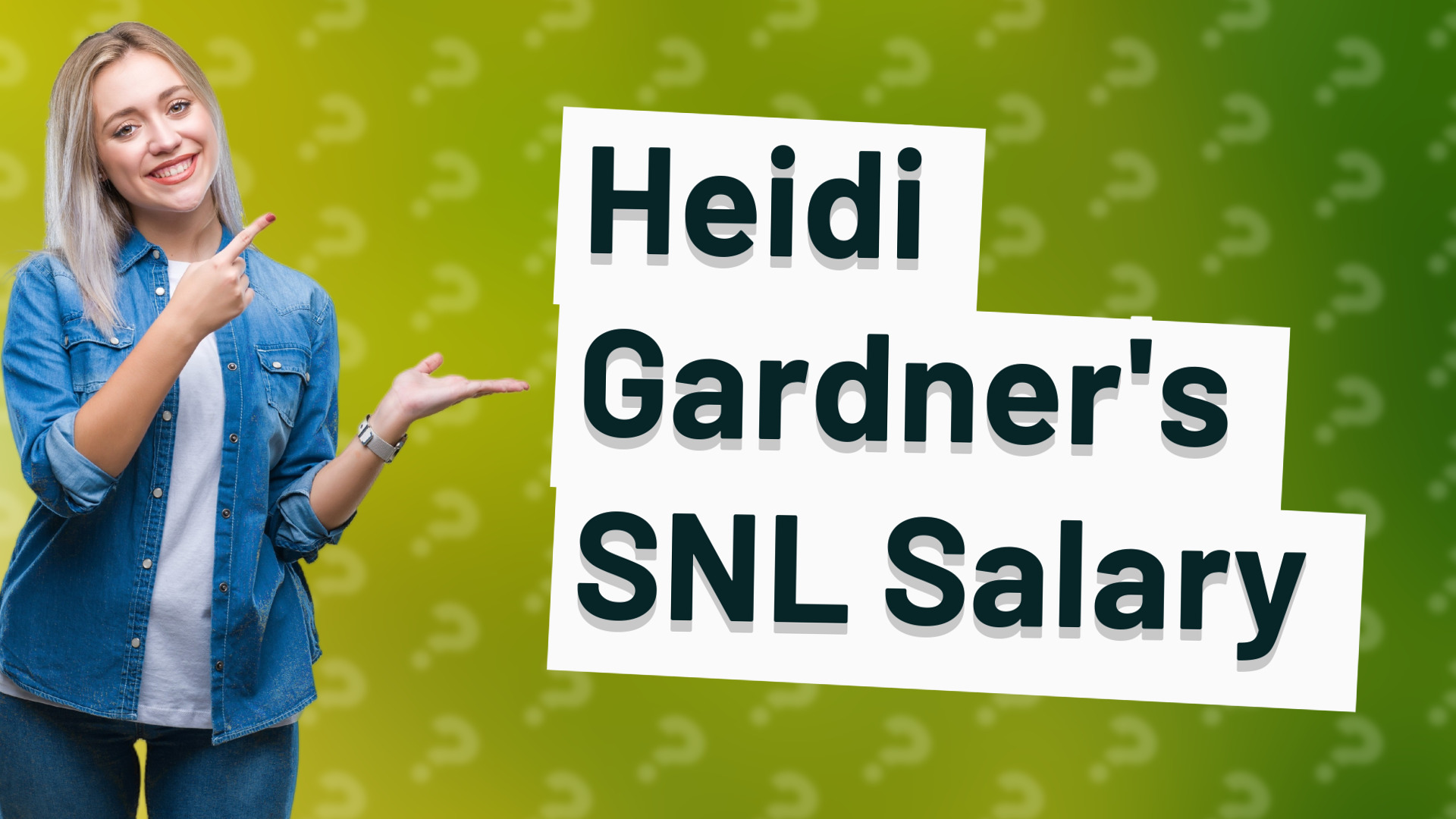 Heidi Gardner's SNL Salary