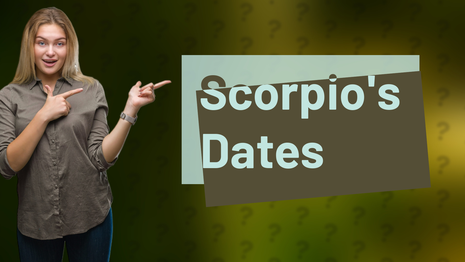Scorpio's Dates
