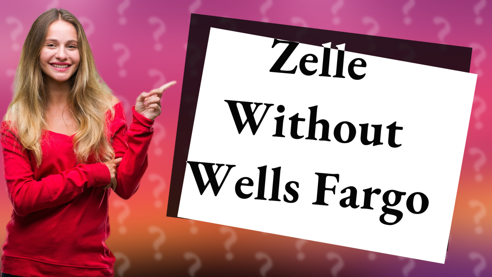 Zelle Without Wells Fargo