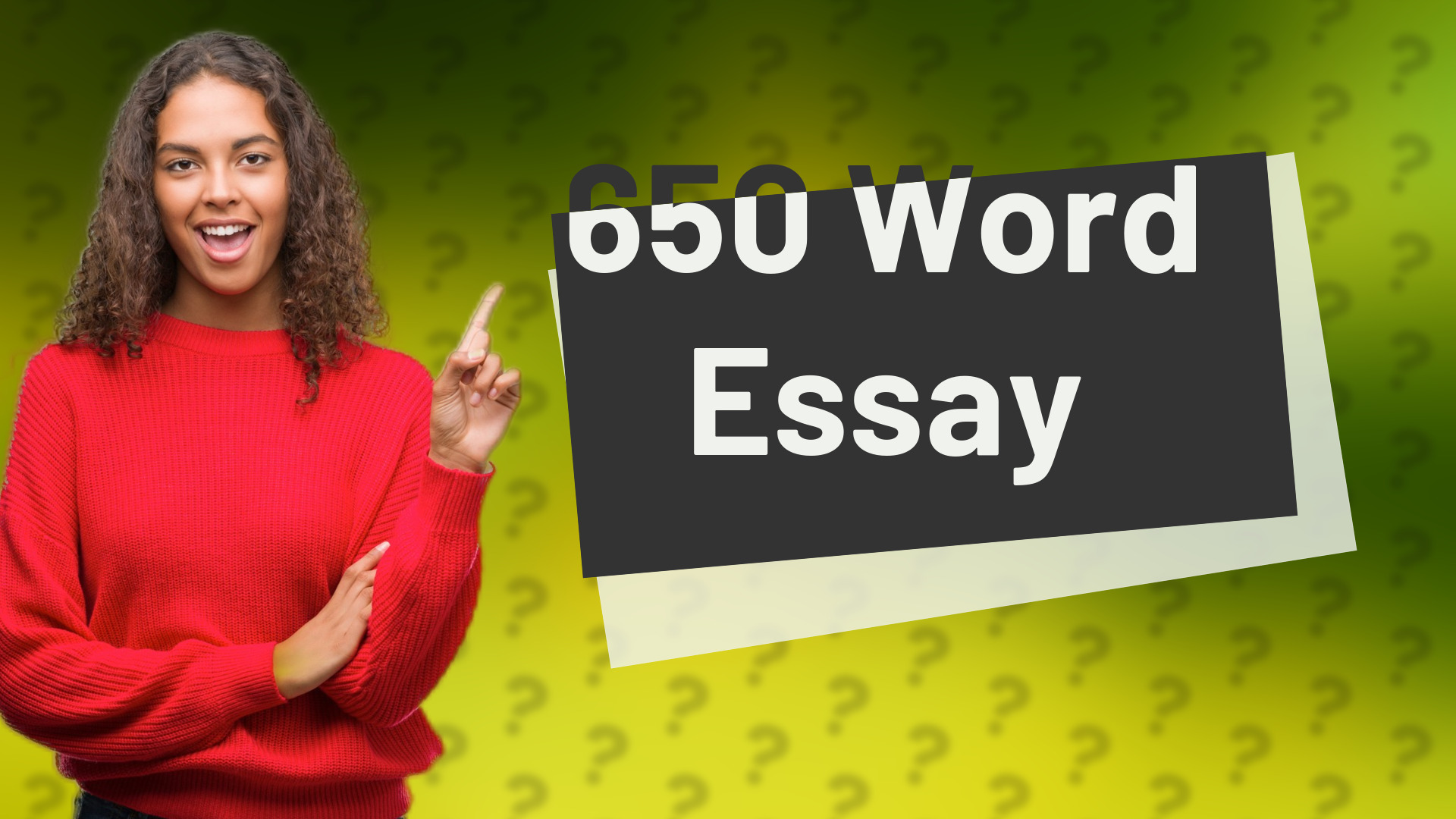 650 Word Essay