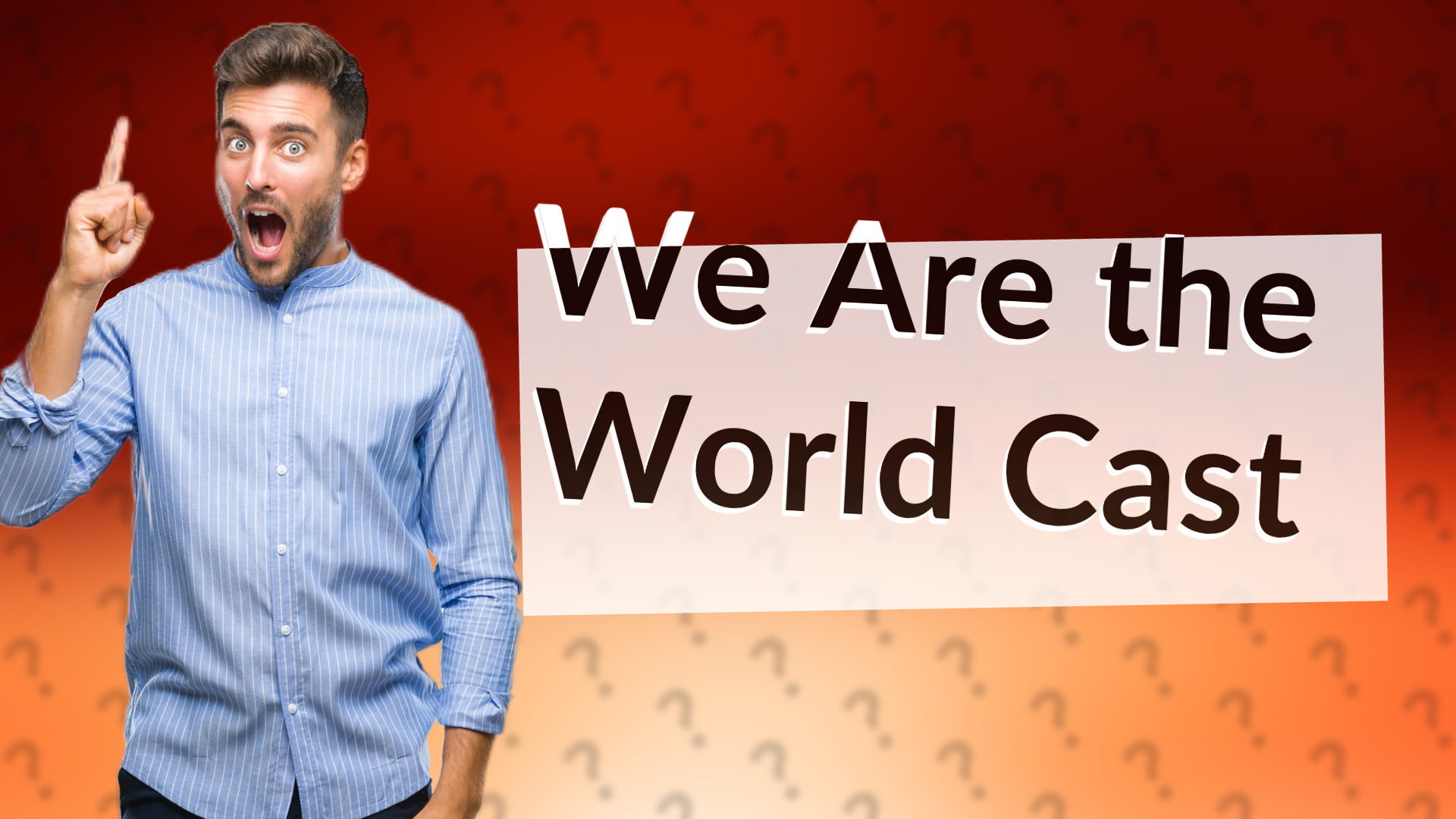 We Are the World Cast