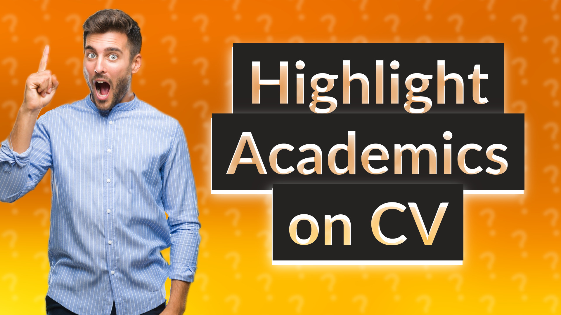 Highlight Academics on CV