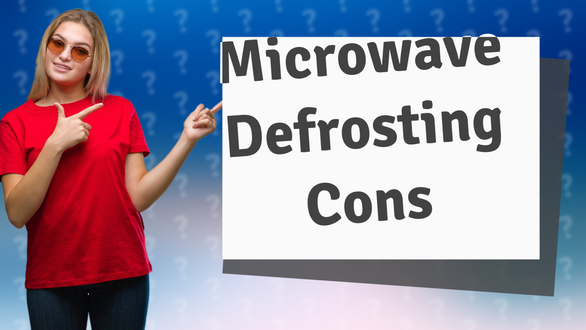 Microwave Defrosting Cons