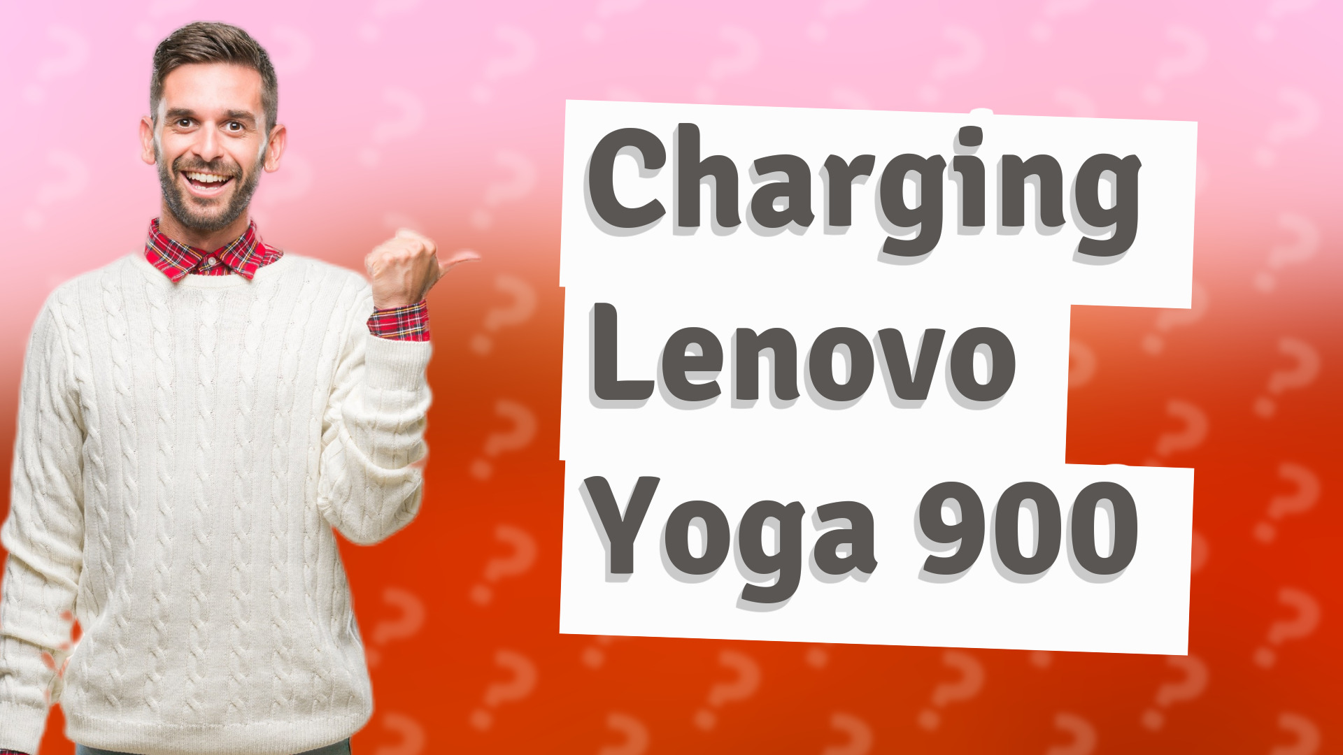 Charging Lenovo Yoga 900