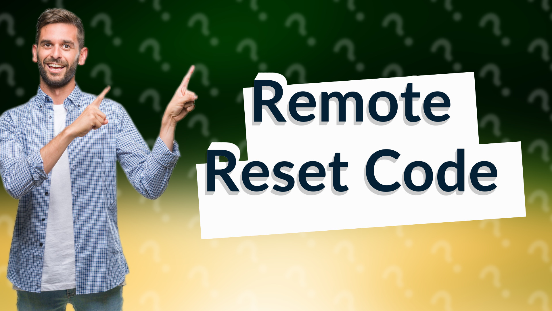 Remote Reset Code