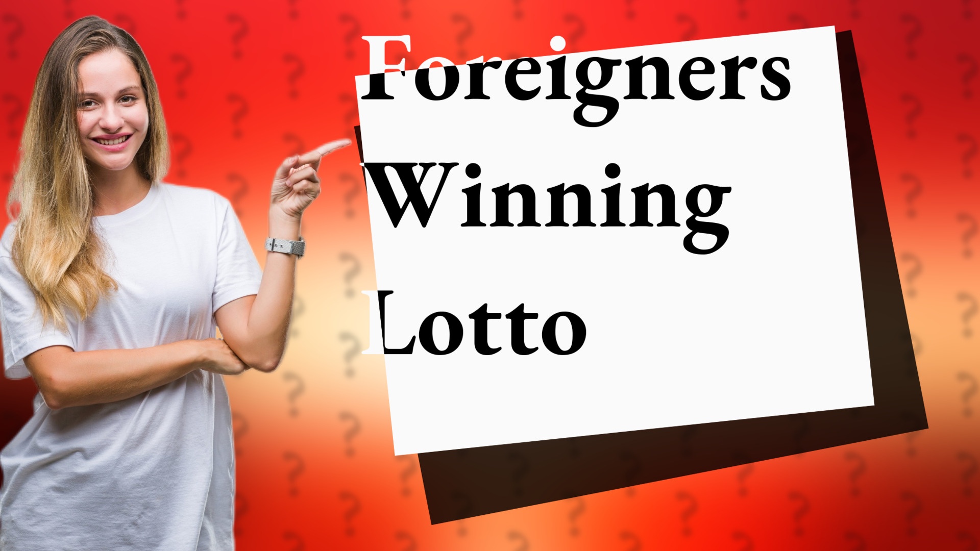 Foreigners Winning Lotto