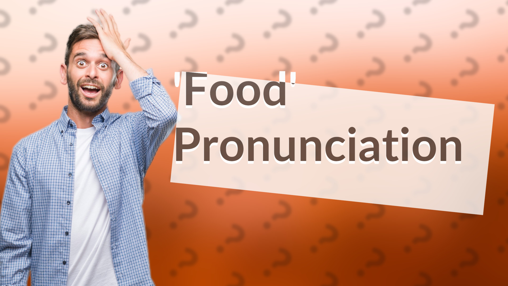 'Food' Pronunciation