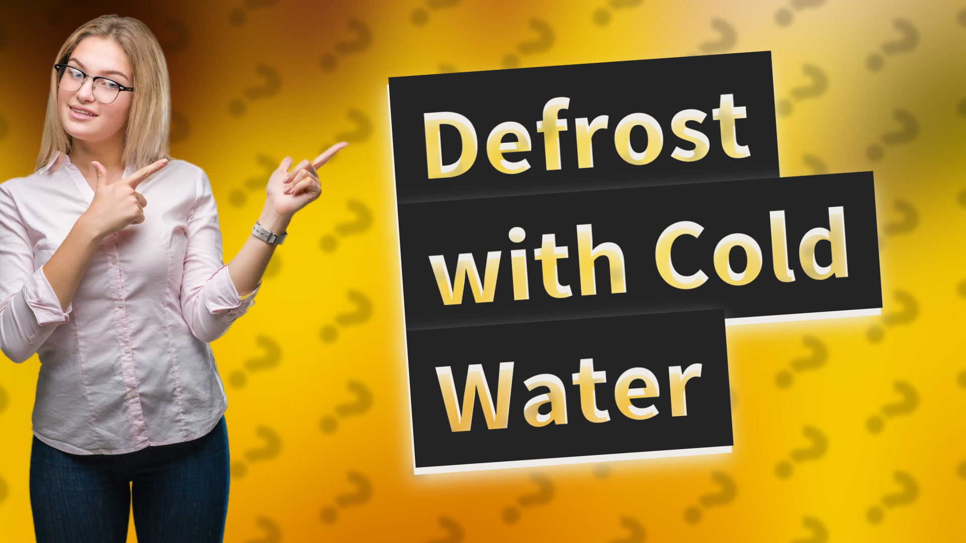 Defrost with Cold Water