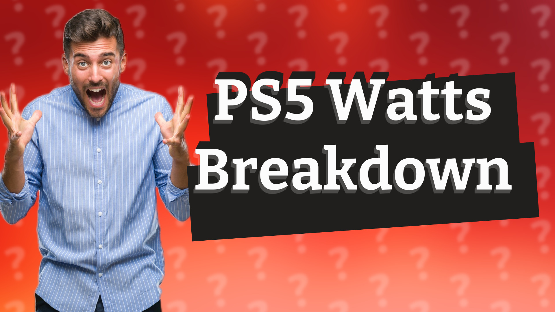 PS5 Watts Breakdown
