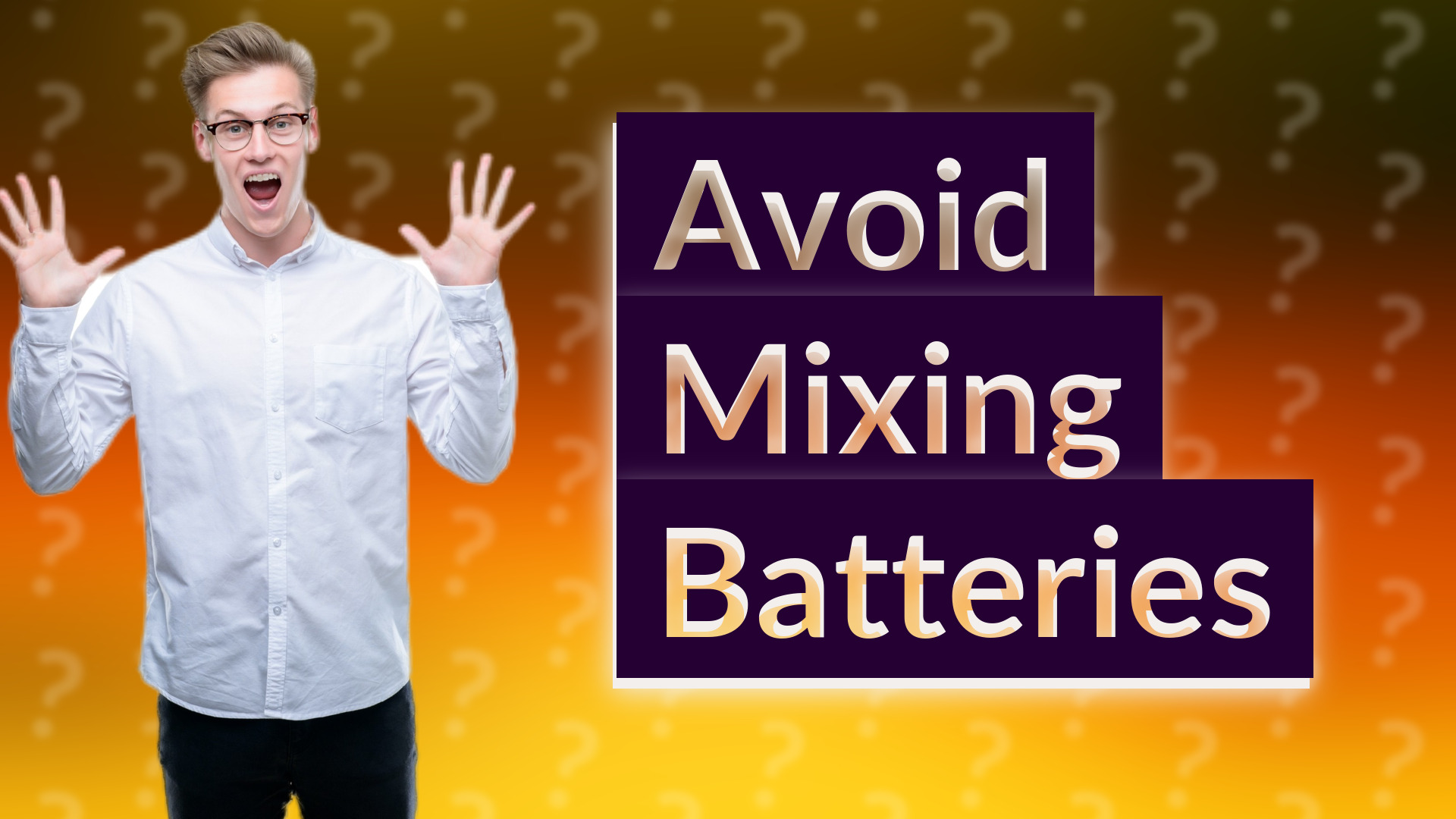 Avoid Mixing Batteries