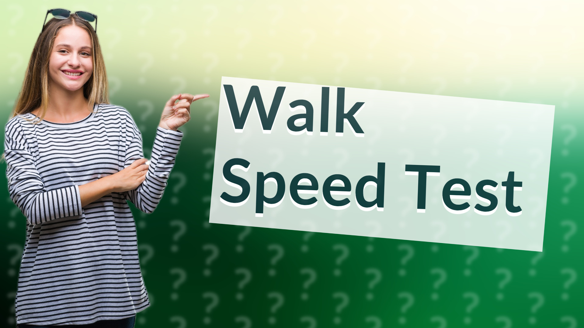 Walk Speed Test