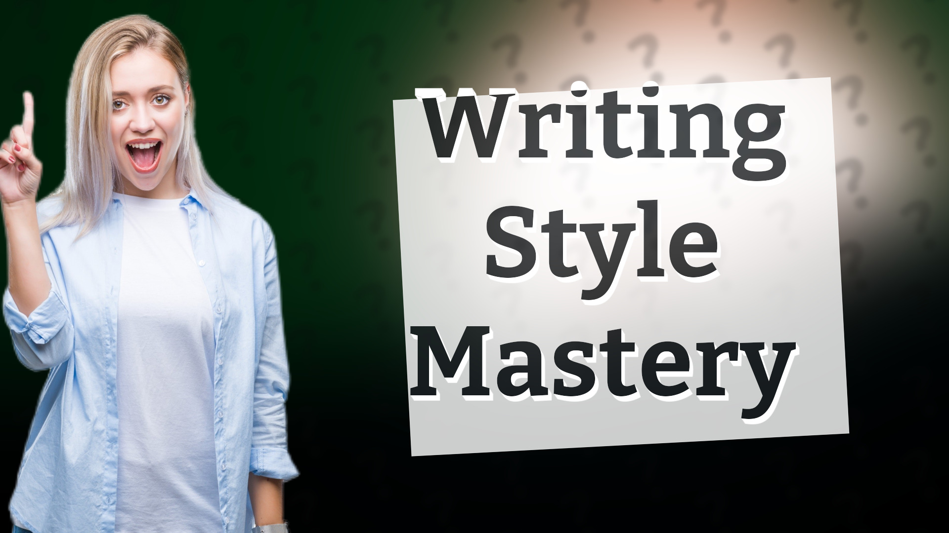 Writing Style Mastery