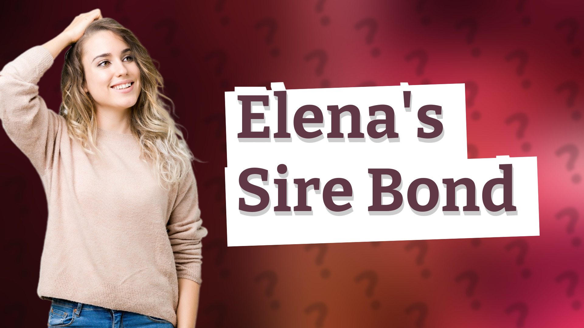 Elena's Sire Bond