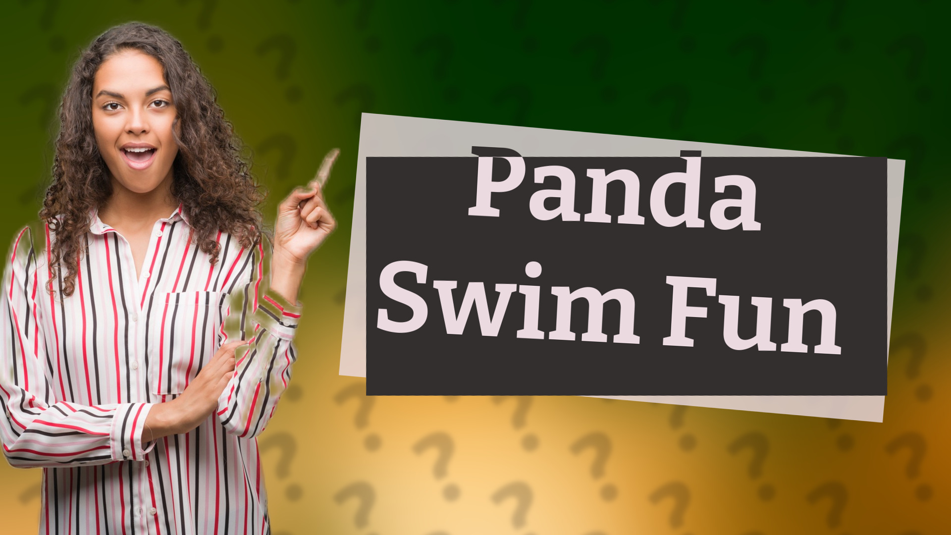Panda Swim Fun
