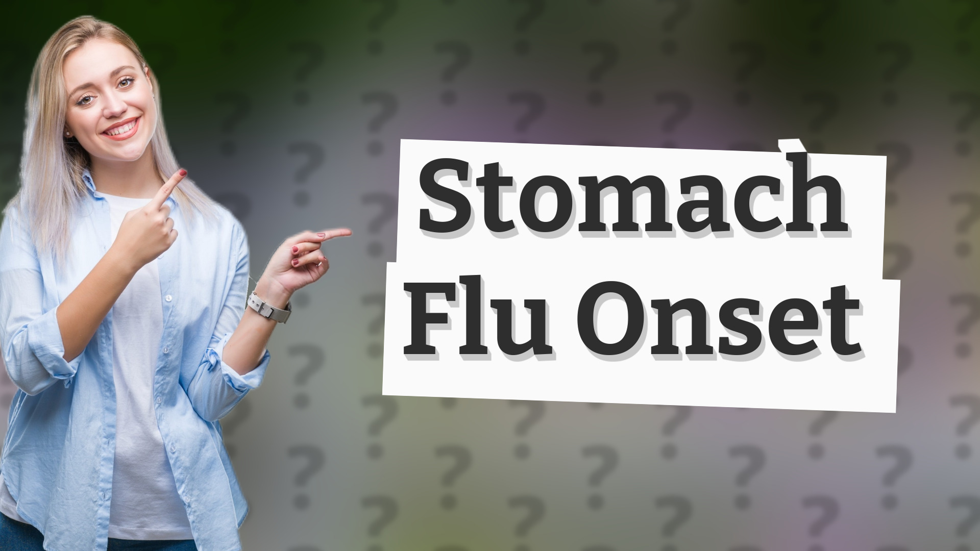 Stomach Flu Onset