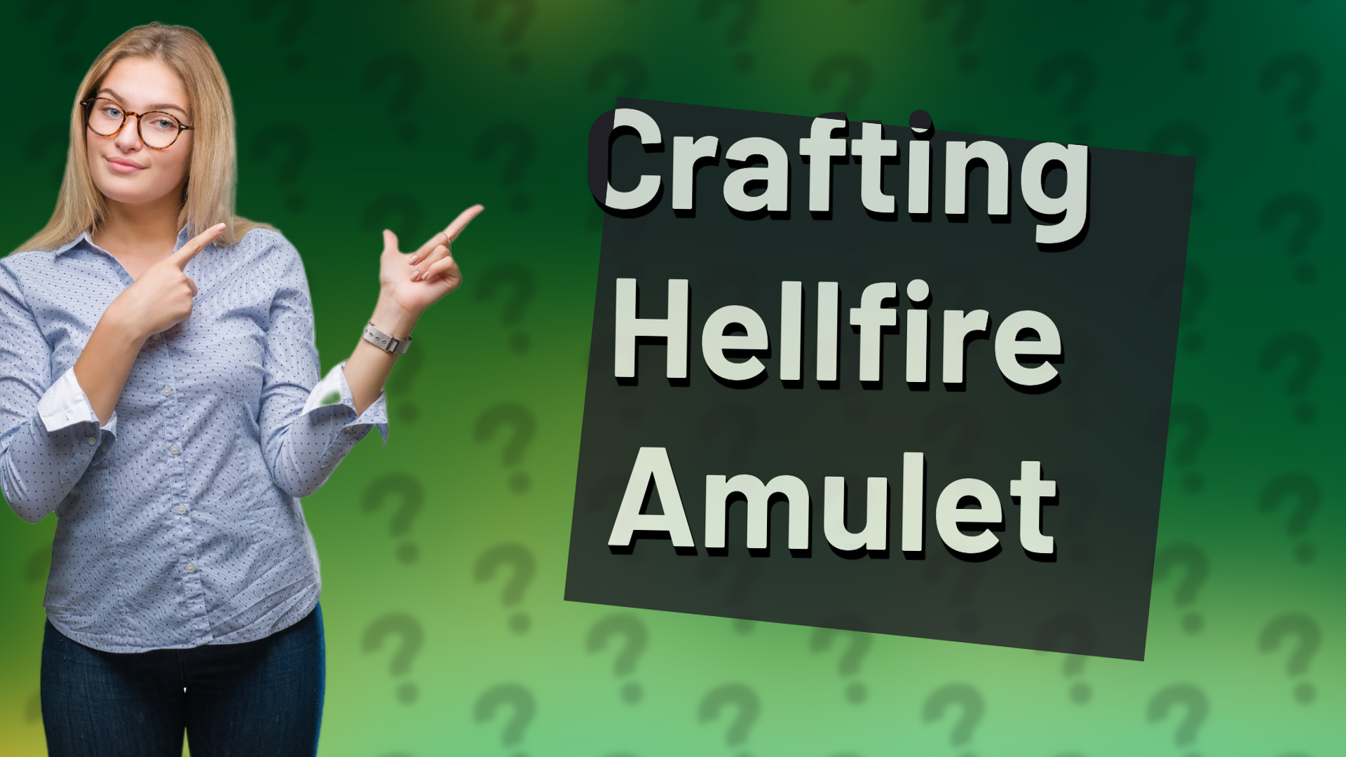 Crafting Hellfire Amulet