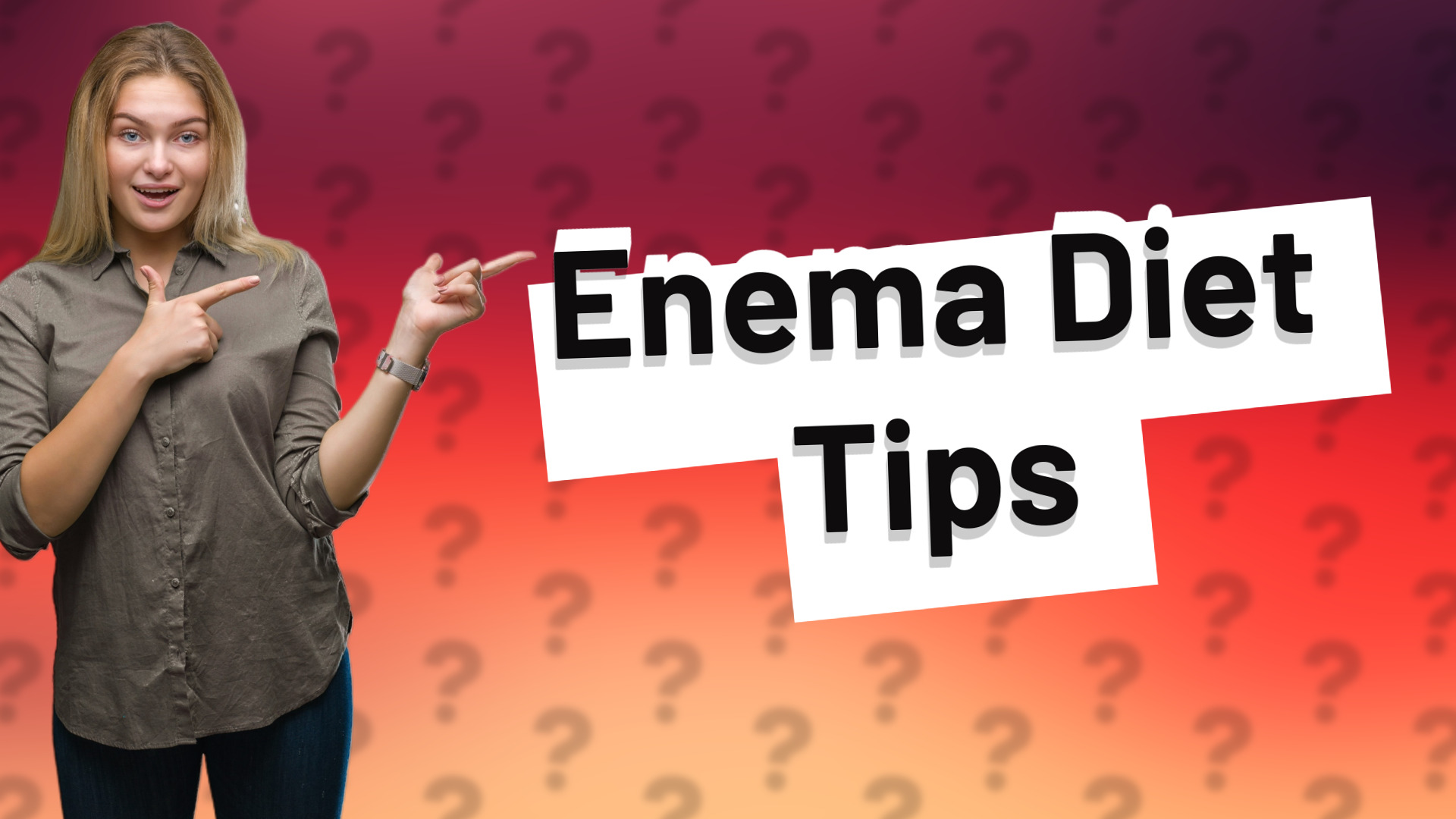 Enema Diet Tips
