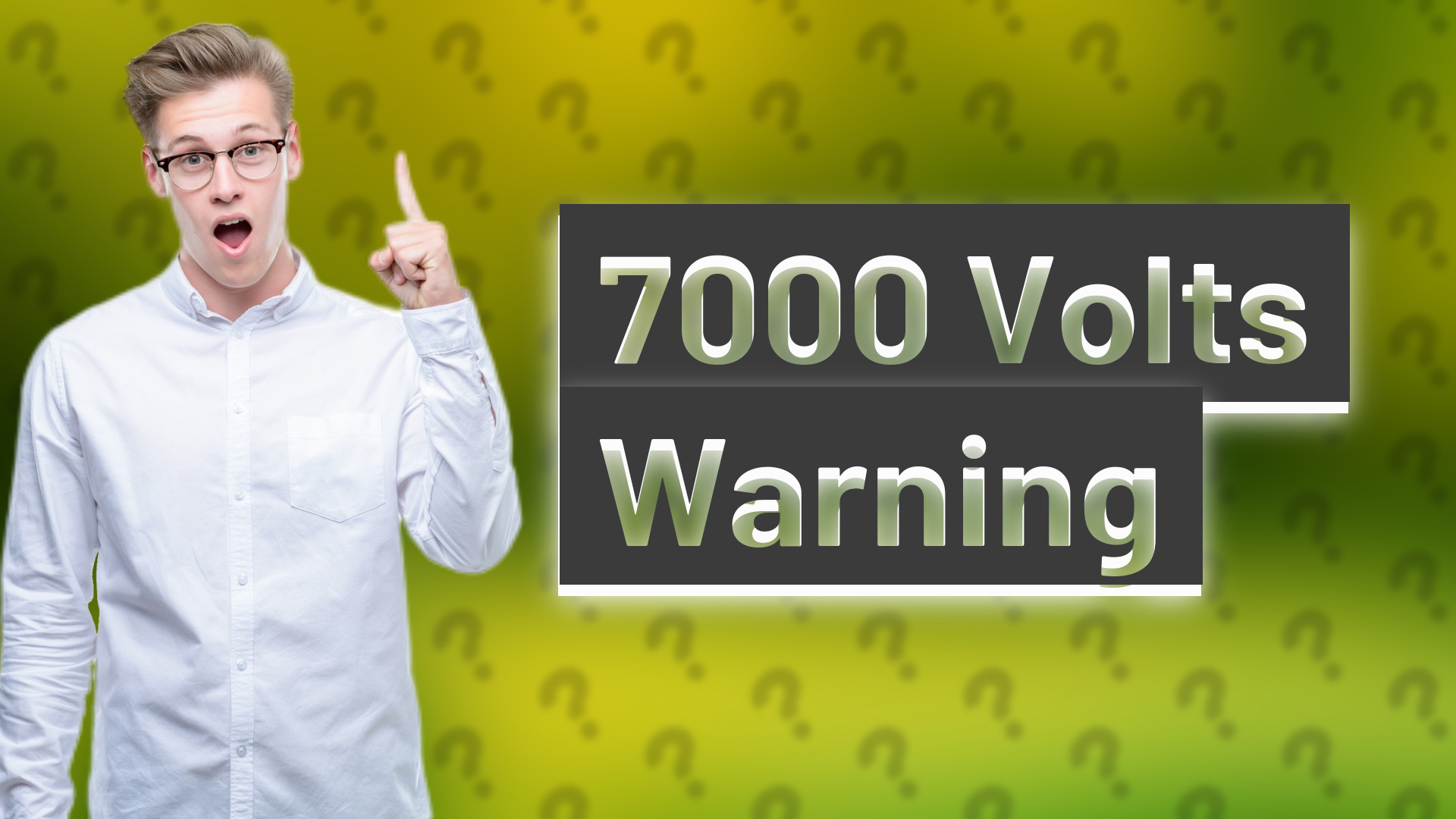 7000 Volts Warning