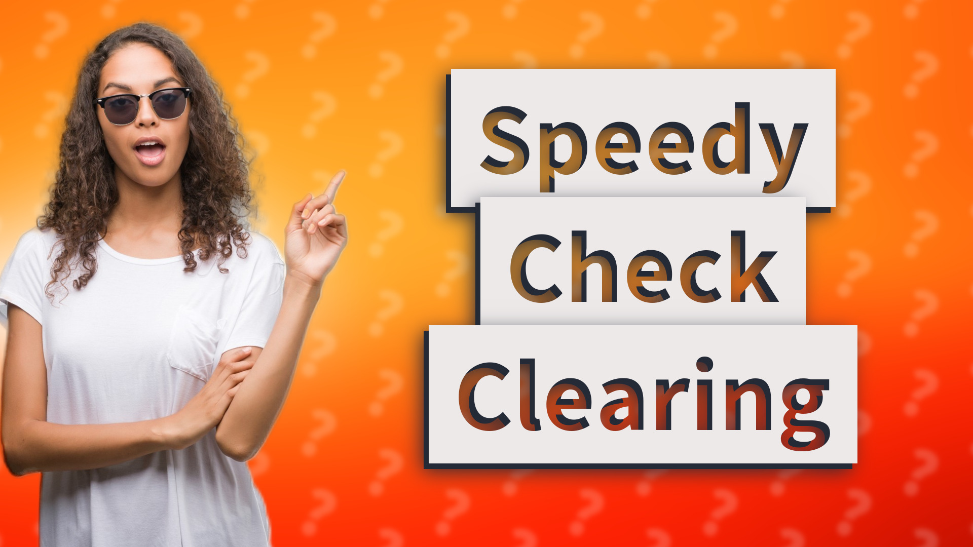Speedy Check Clearing