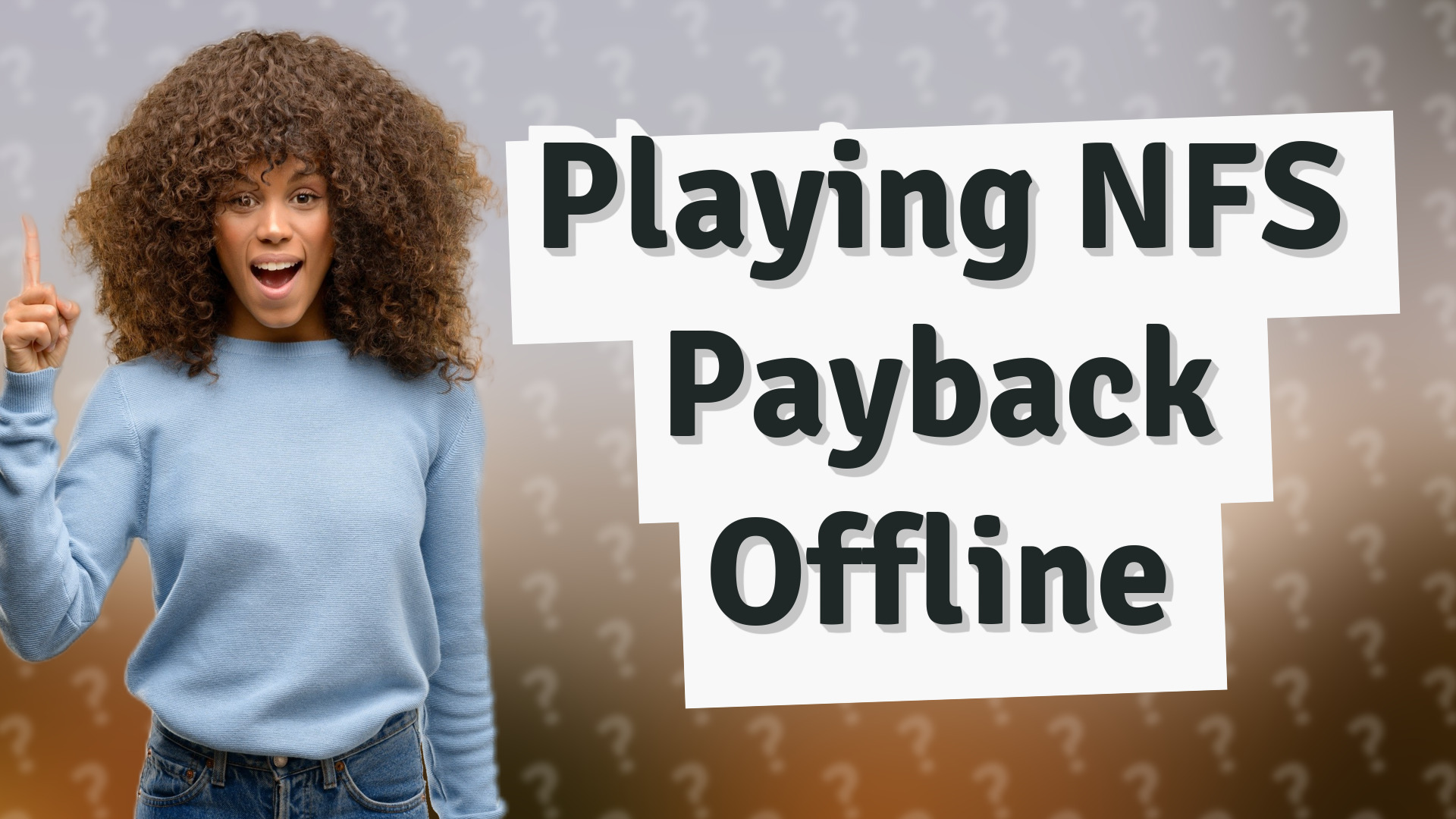 Playing NFS Payback Offline