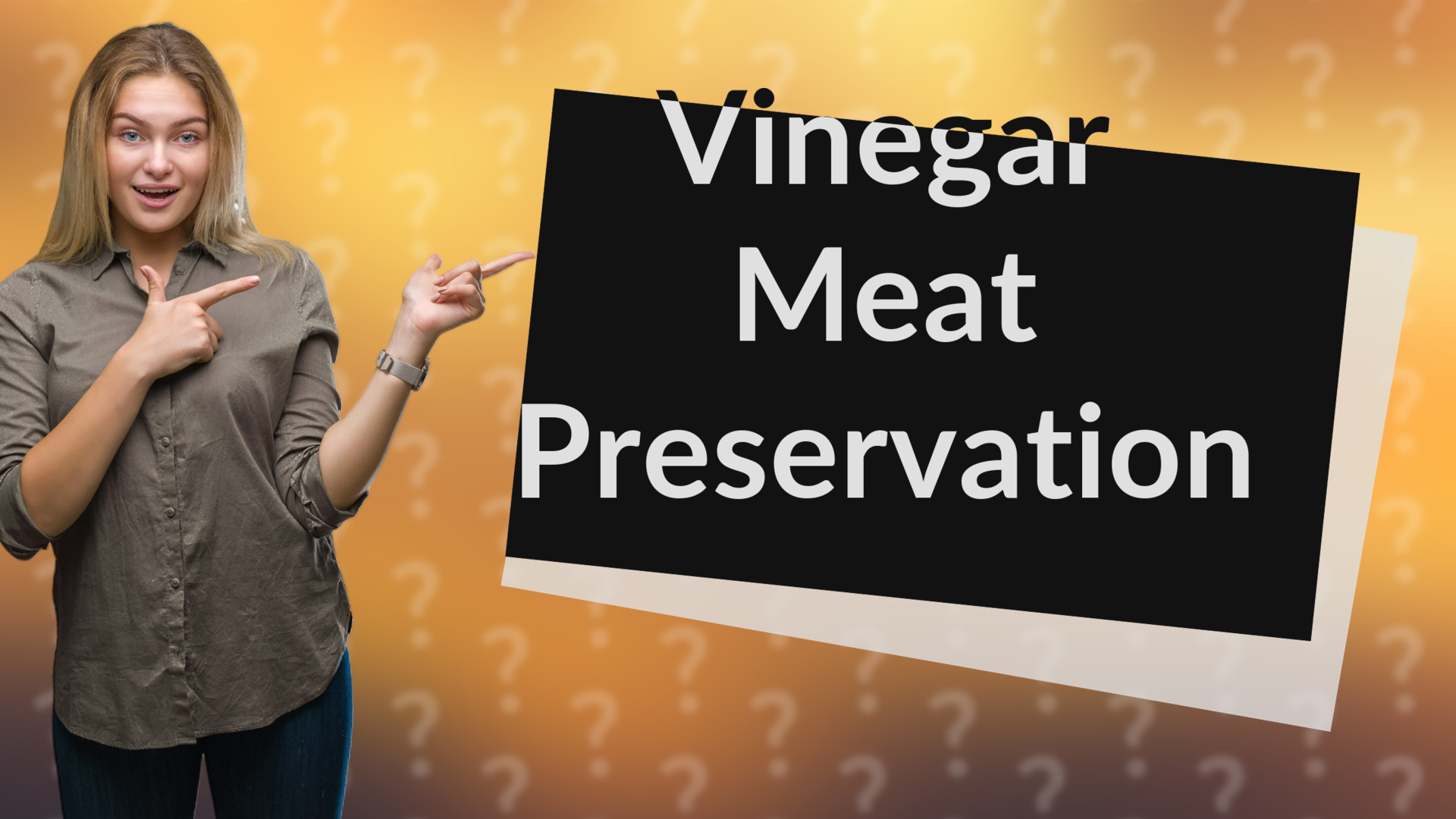 Vinegar Meat Preservation