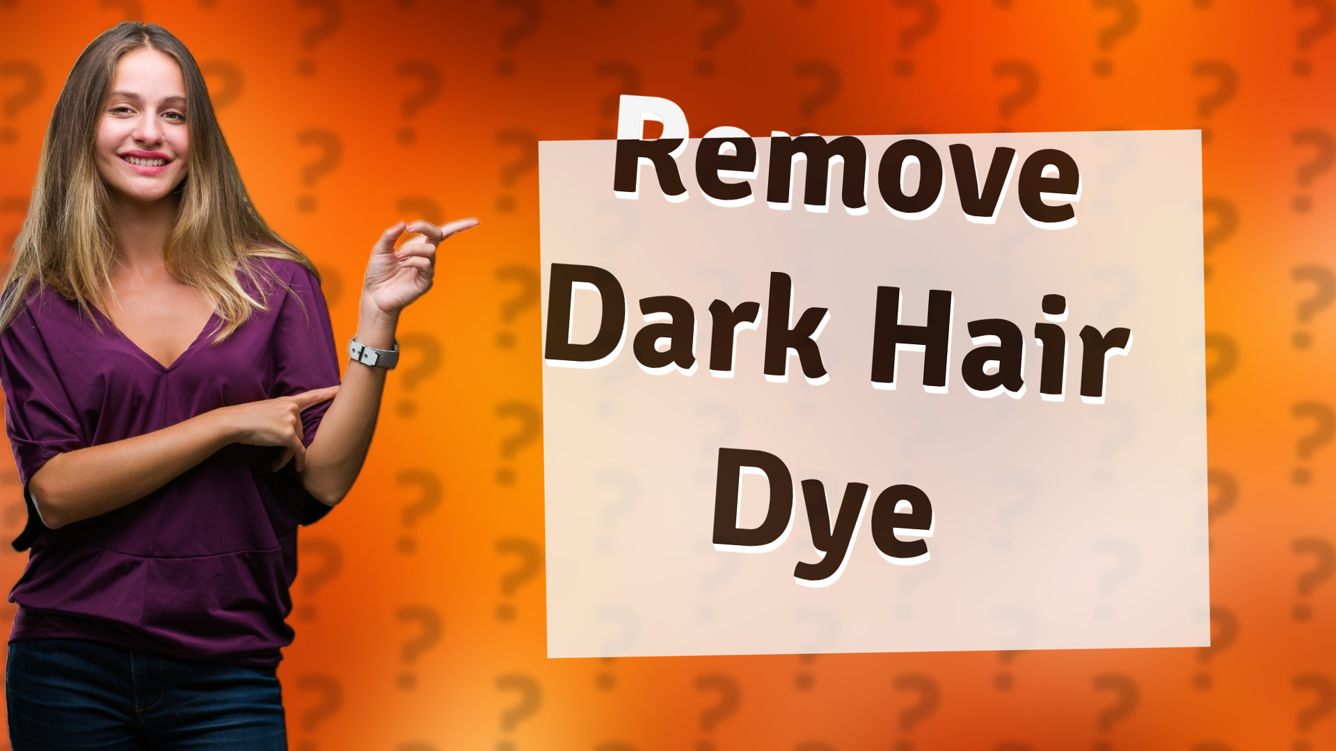 Remove Dark Hair Dye