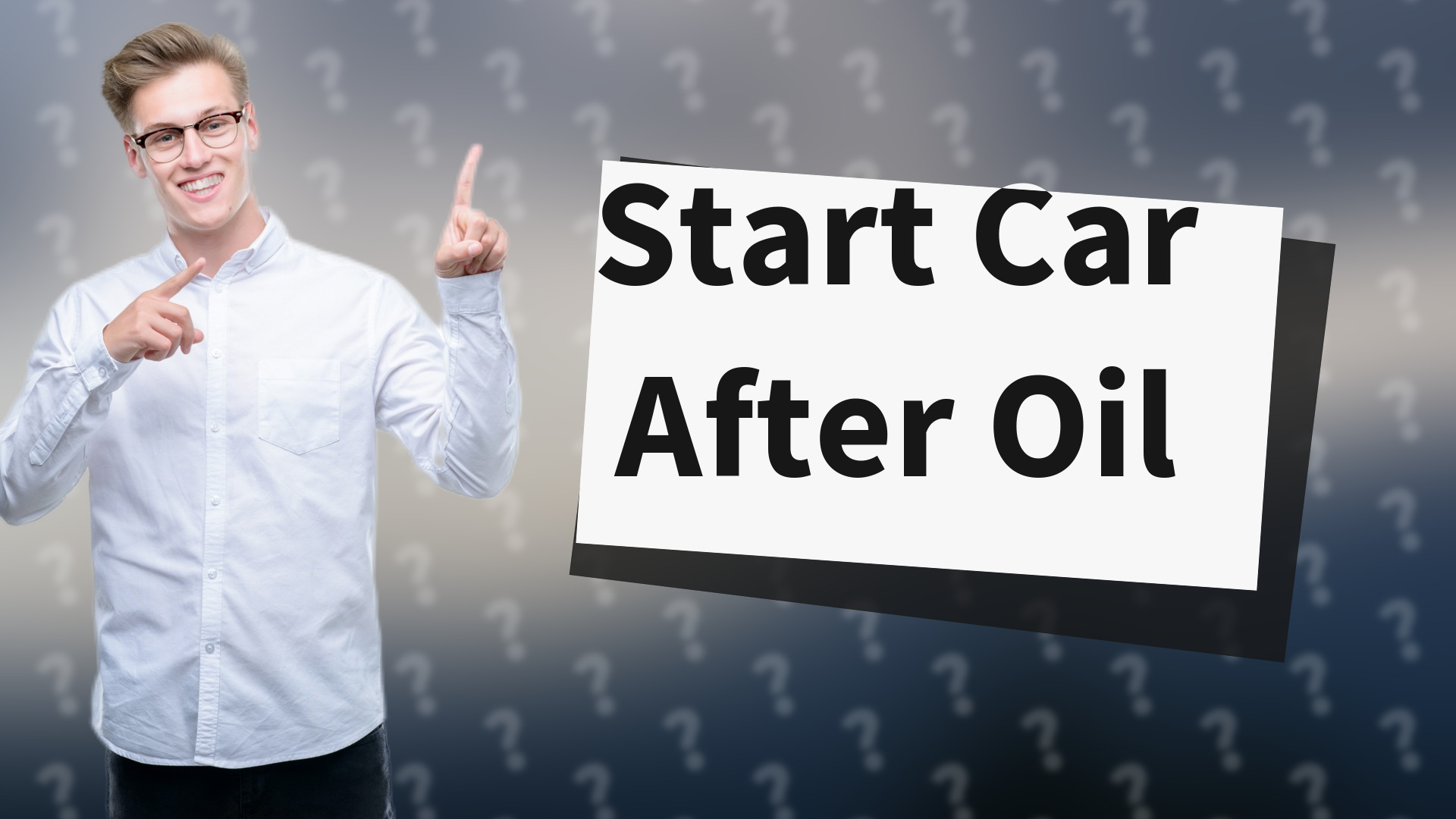 Start Car After Oil