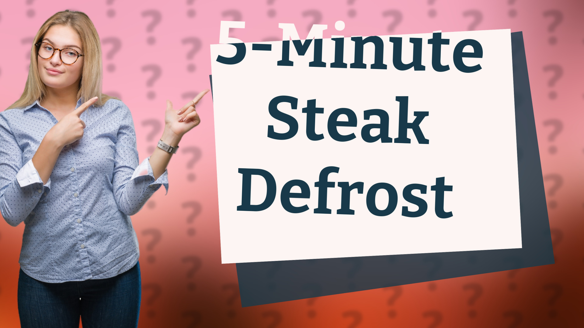5-Minute Steak Defrost