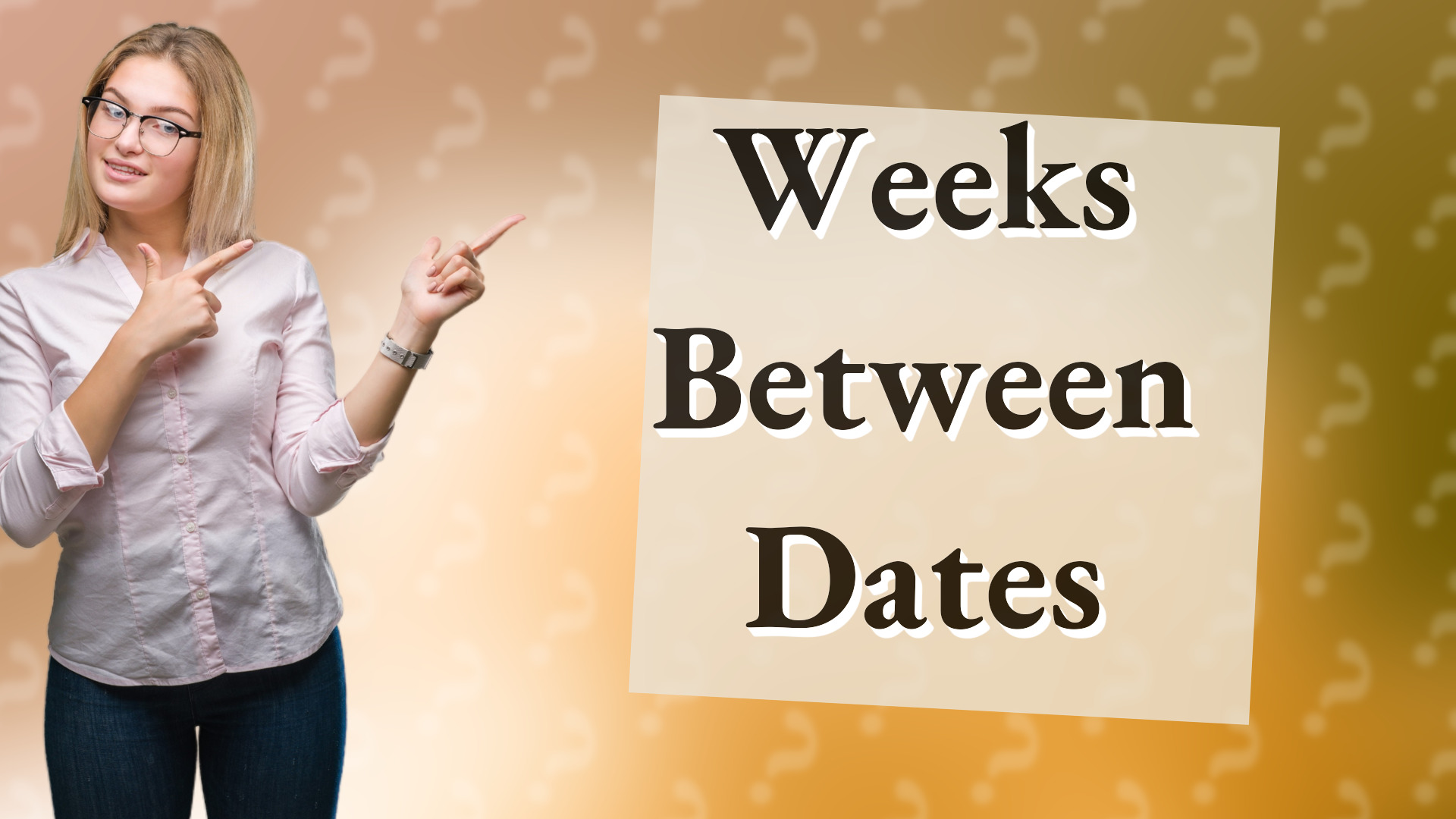 Weeks Between Dates