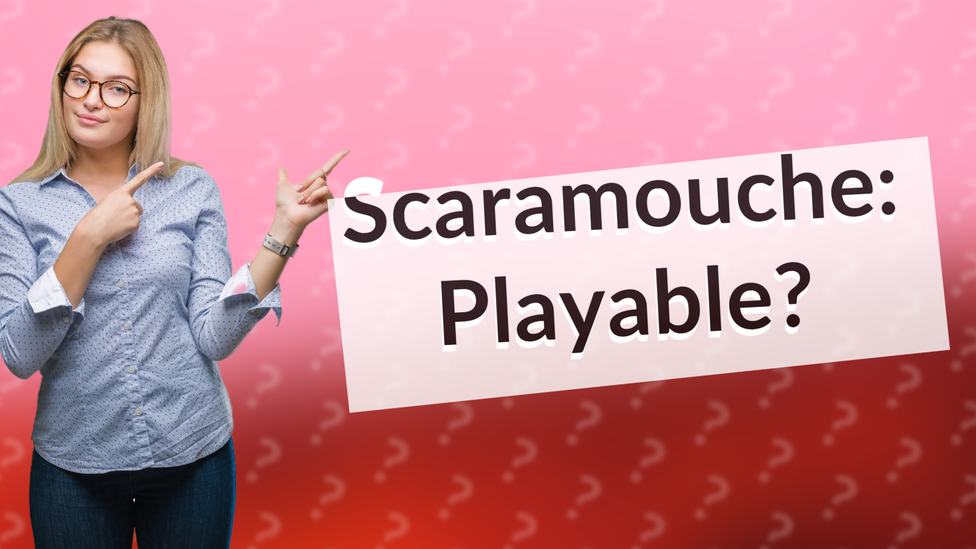 Scaramouche: Playable?
