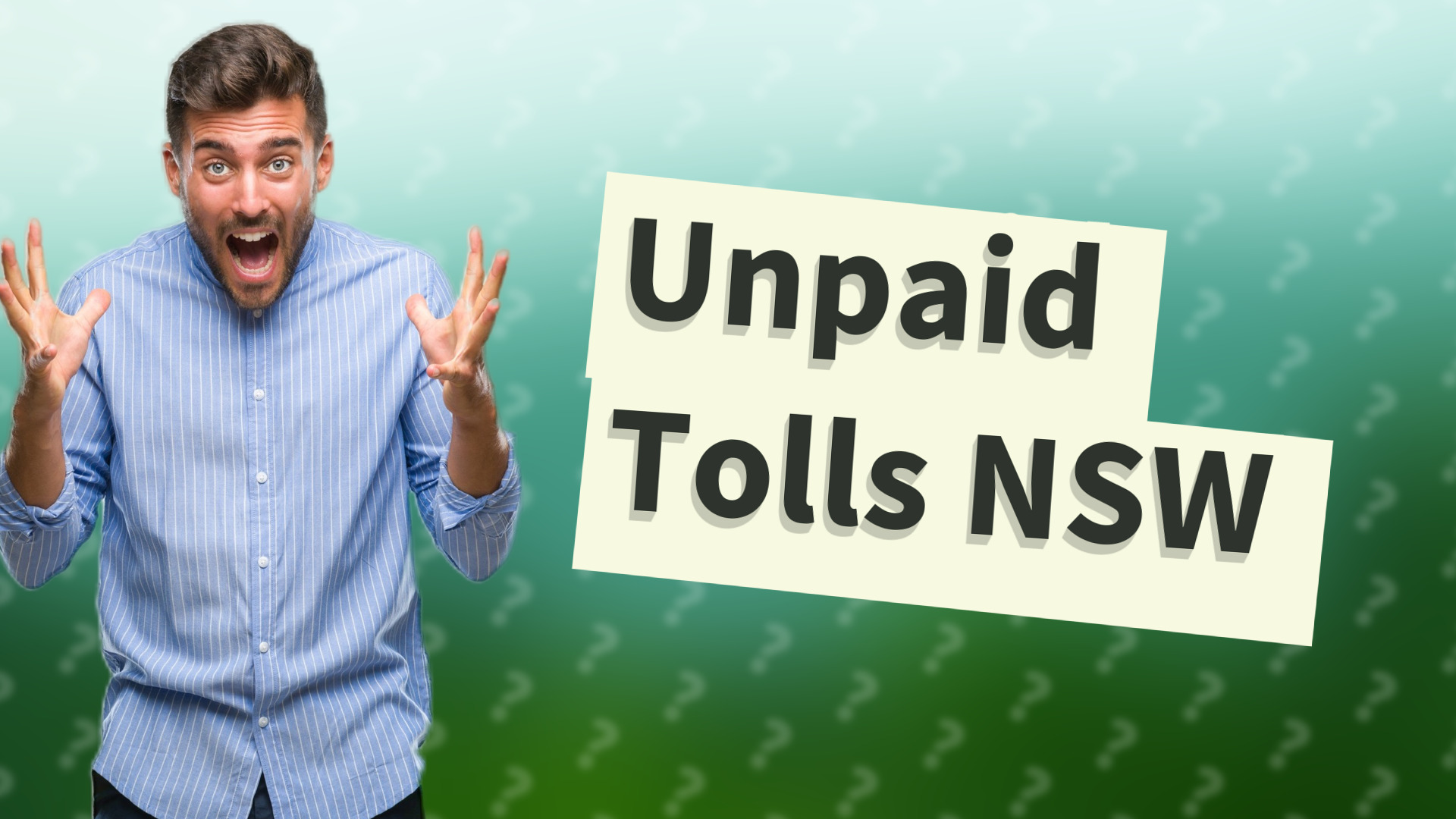 Unpaid Tolls NSW