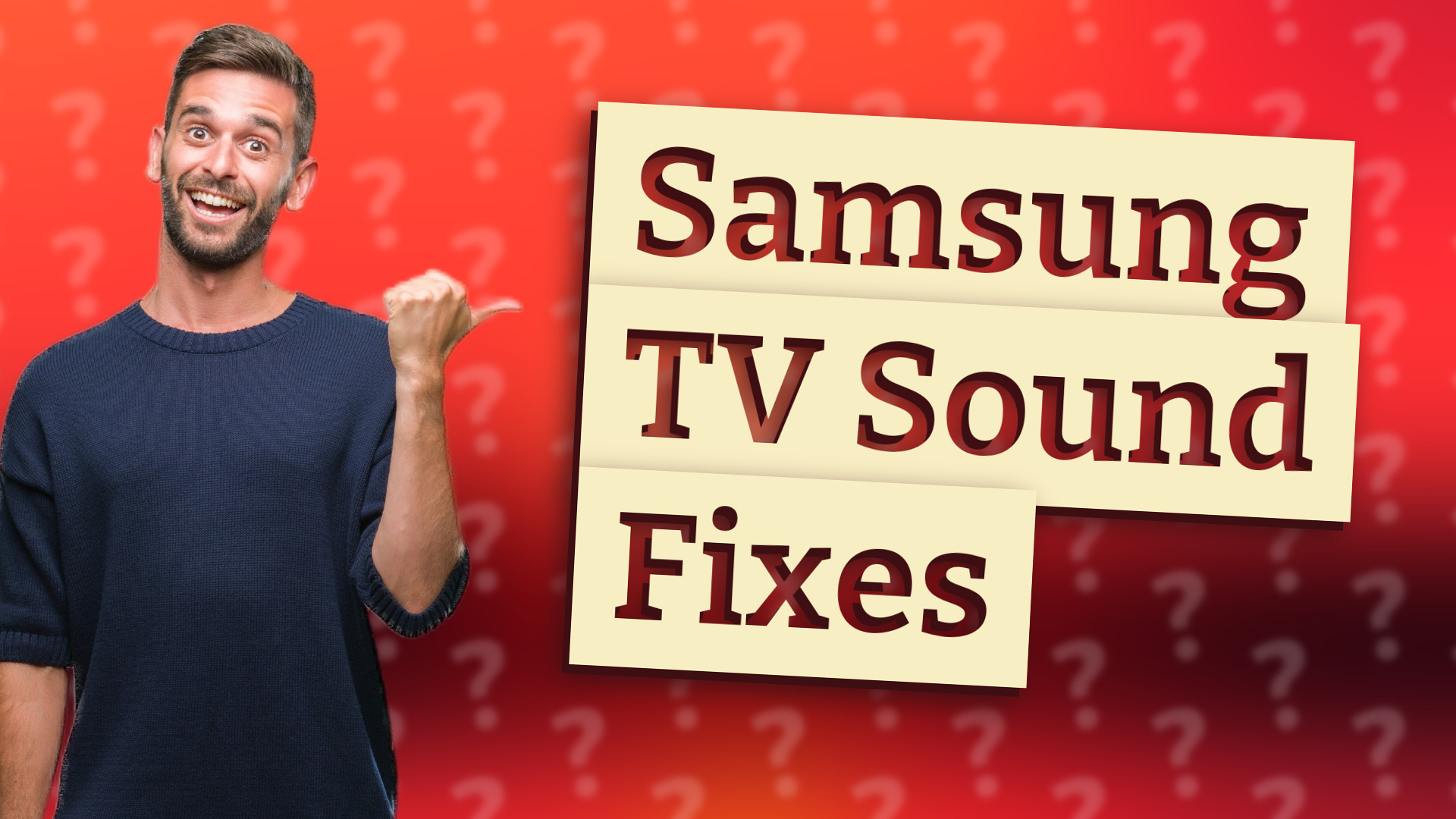 Samsung TV Sound Fixes