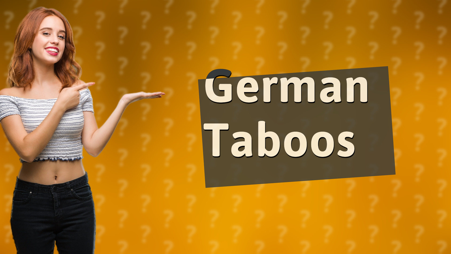 German Taboos