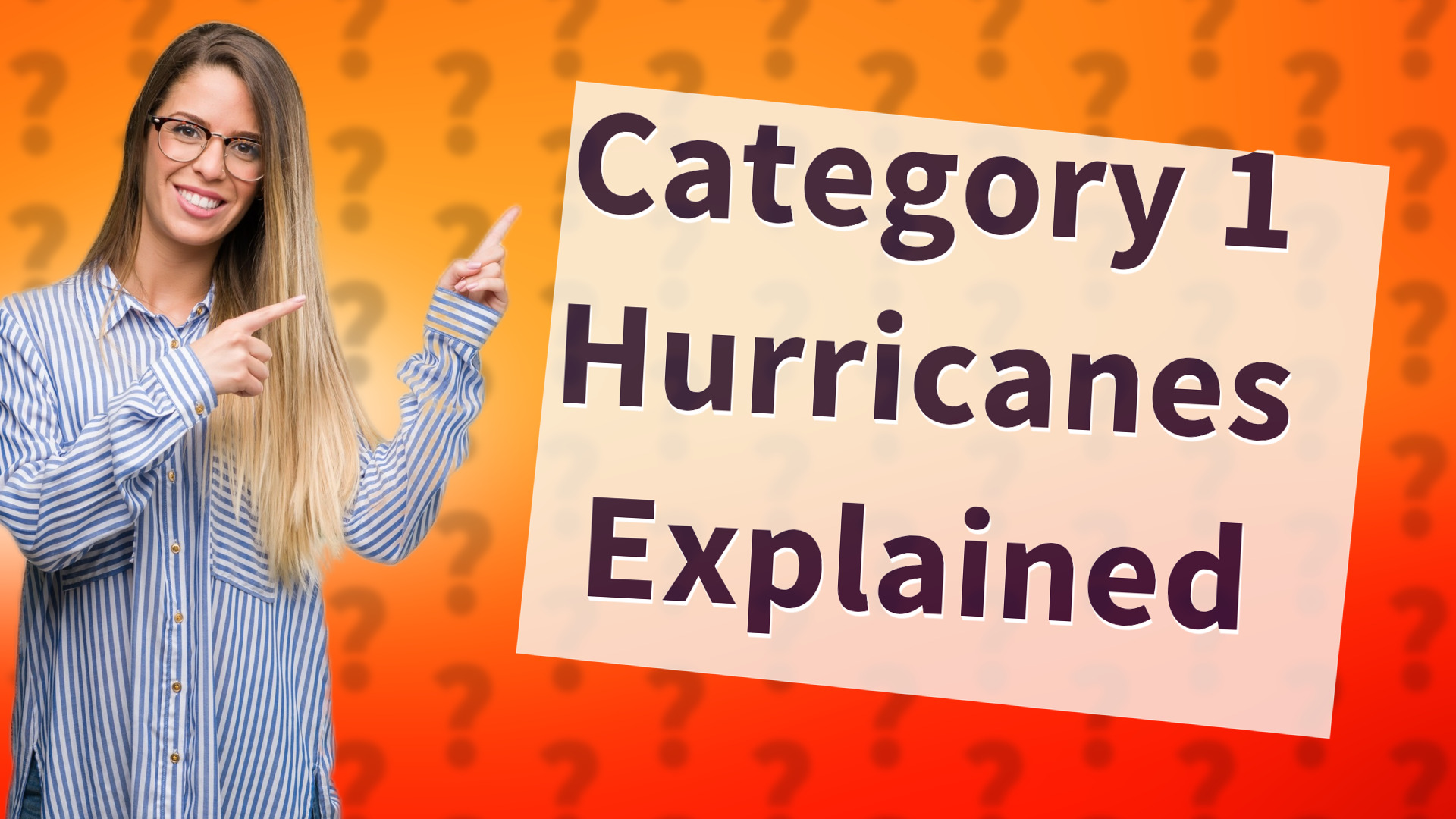 Category 1 Hurricanes Explained