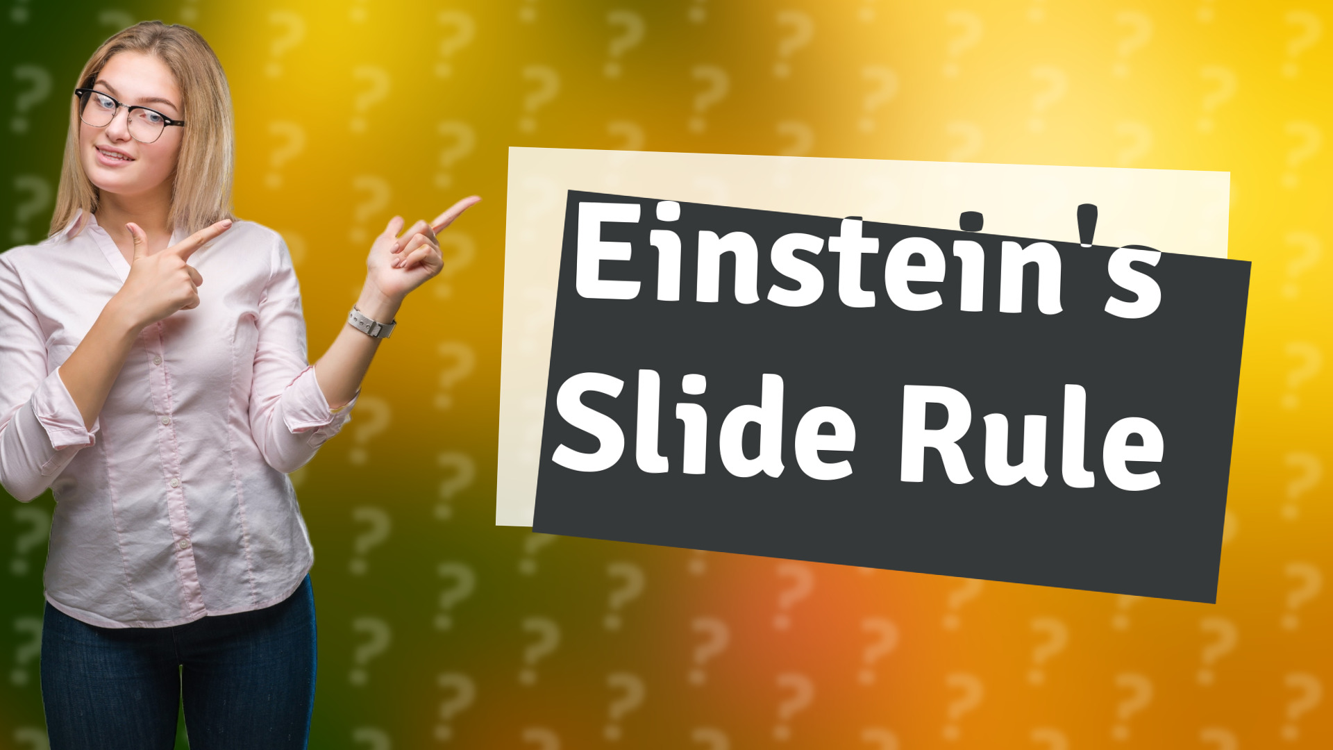 Einstein's Slide Rule