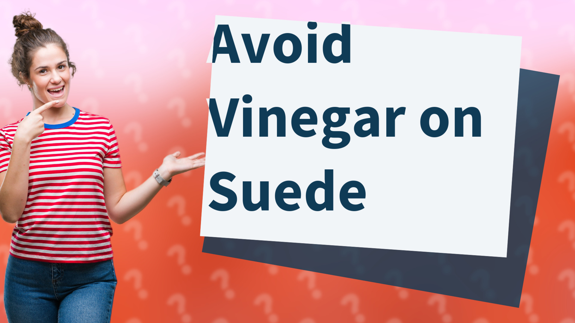 Avoid Vinegar on Suede