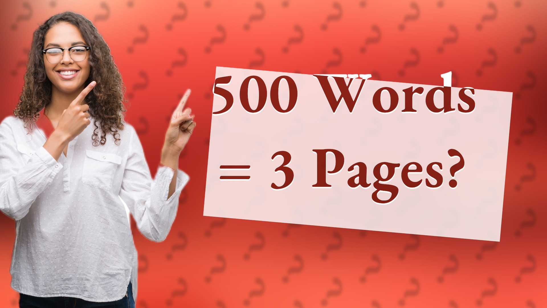 500 Words = 3 Pages?