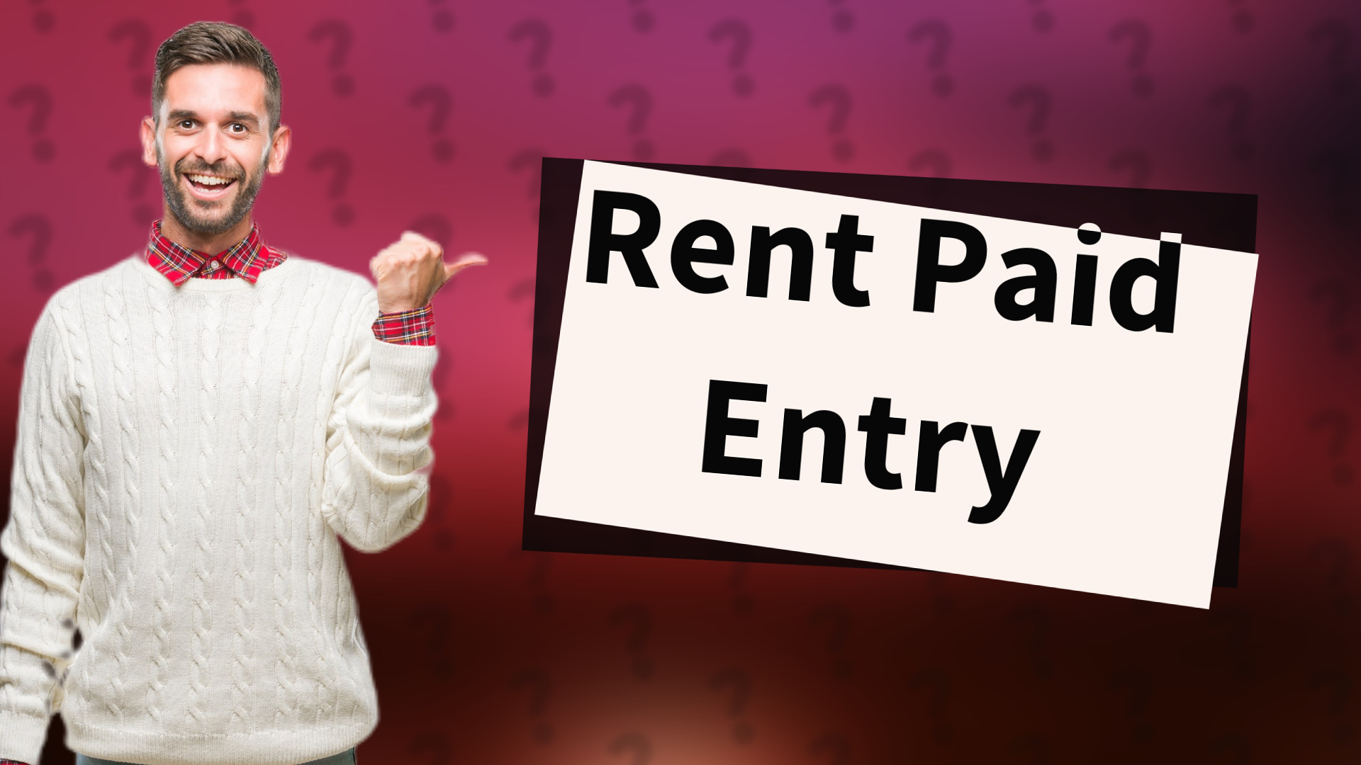 Rent Paid Entry