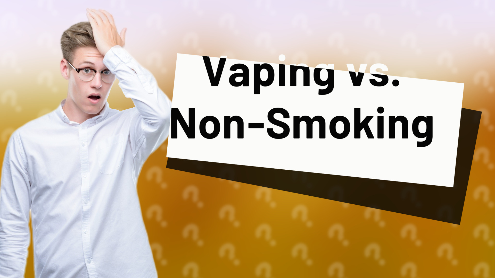 Vaping vs. Non-Smoking