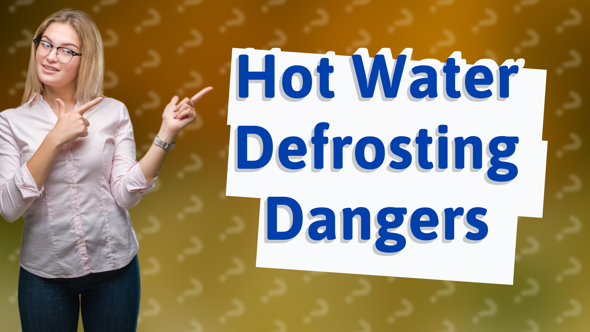 Hot Water Defrosting Dangers