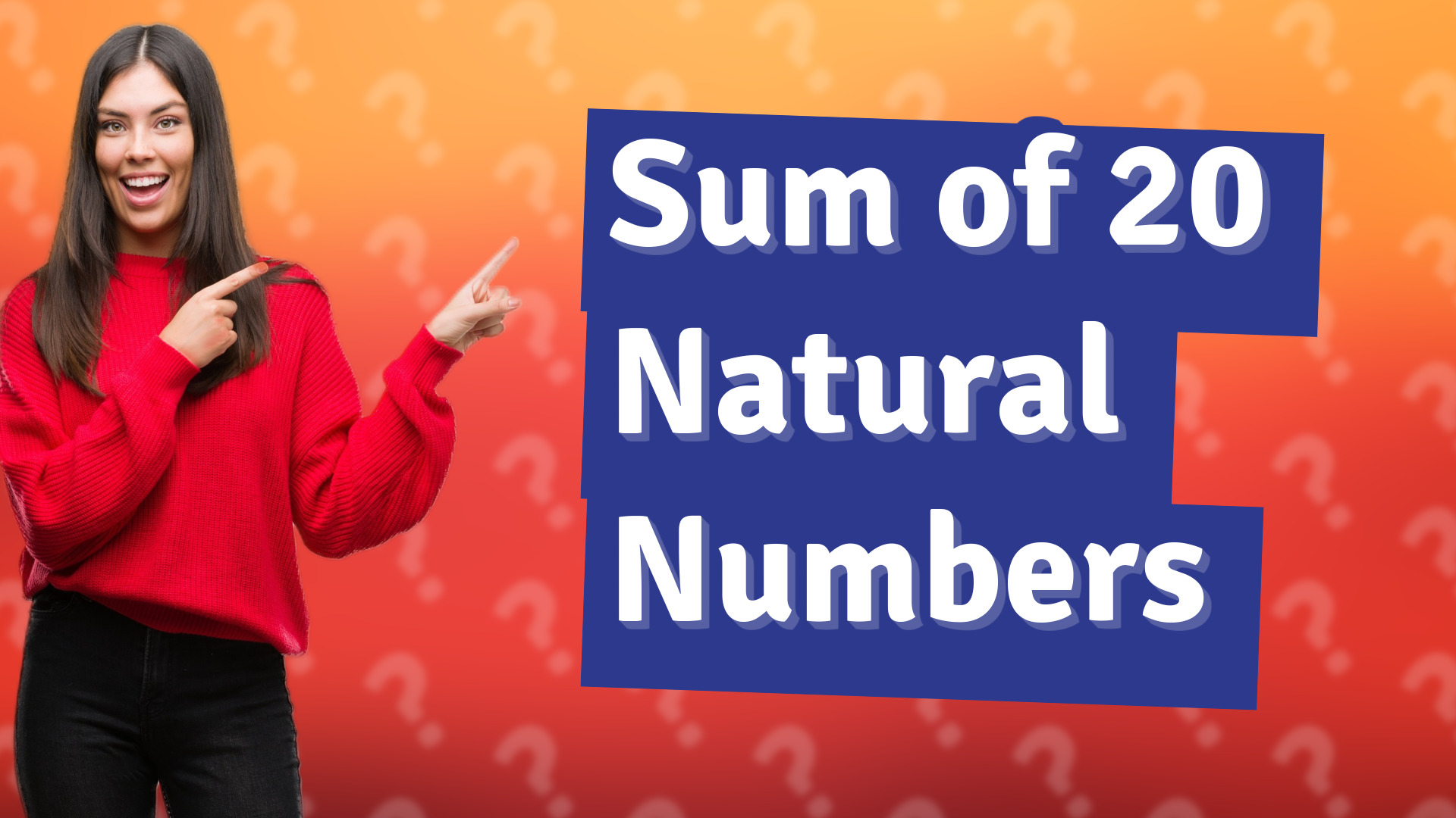 Sum of 20 Natural Numbers