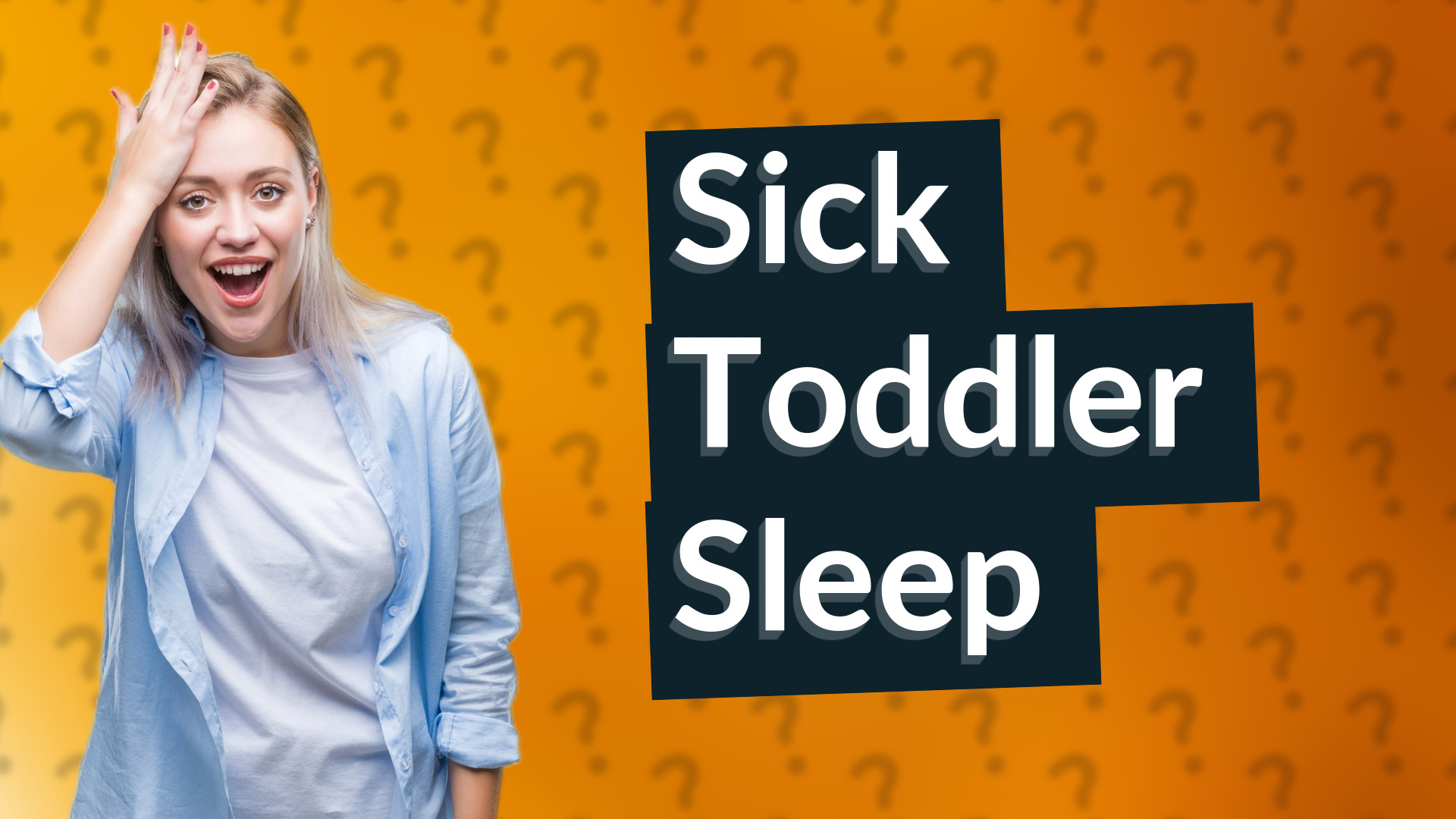 Sick Toddler Sleep