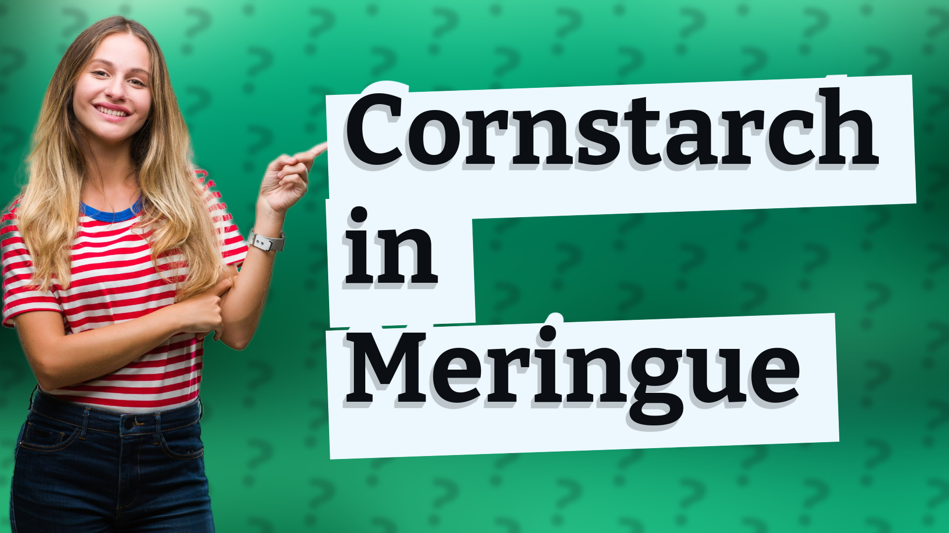 Cornstarch in Meringue